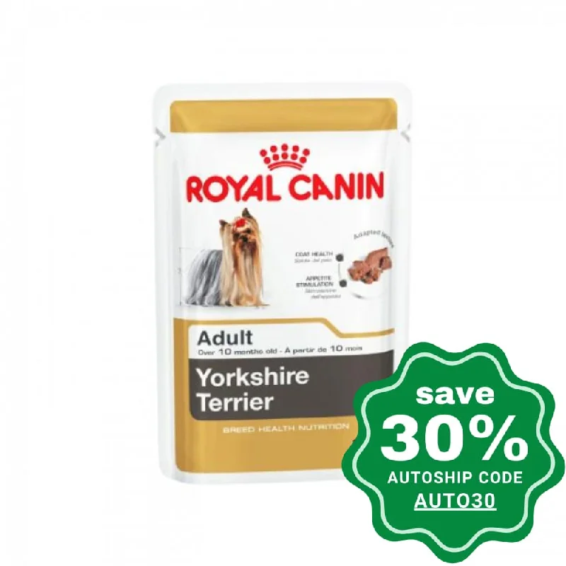 Royal Canin - Adult Dog Wet Food - Yorkshire Terrier Dog Pouch - 85G (Box of 12)