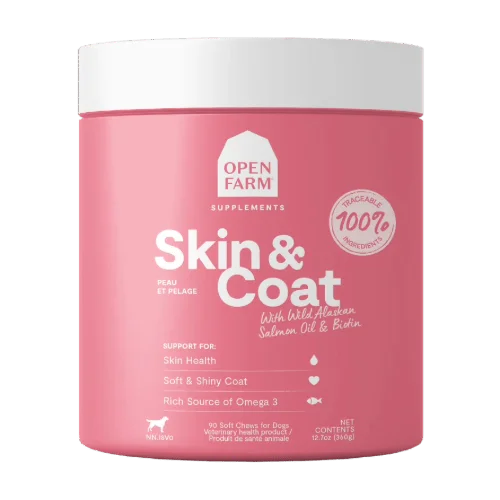 Skin & Coat Supplement Chews for Dogs - Dog Supplements - Open Farm