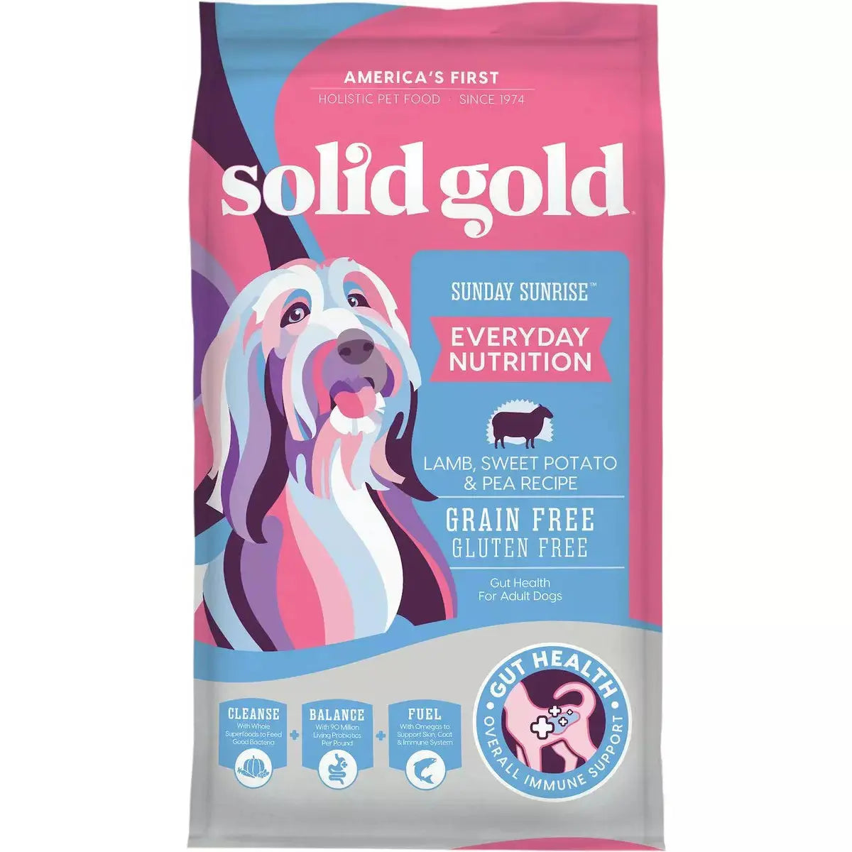 Solid Gold® Sunday Sunrise™ Grain Free Lamb, Sweet Potato & Pea Recipe Dog Food