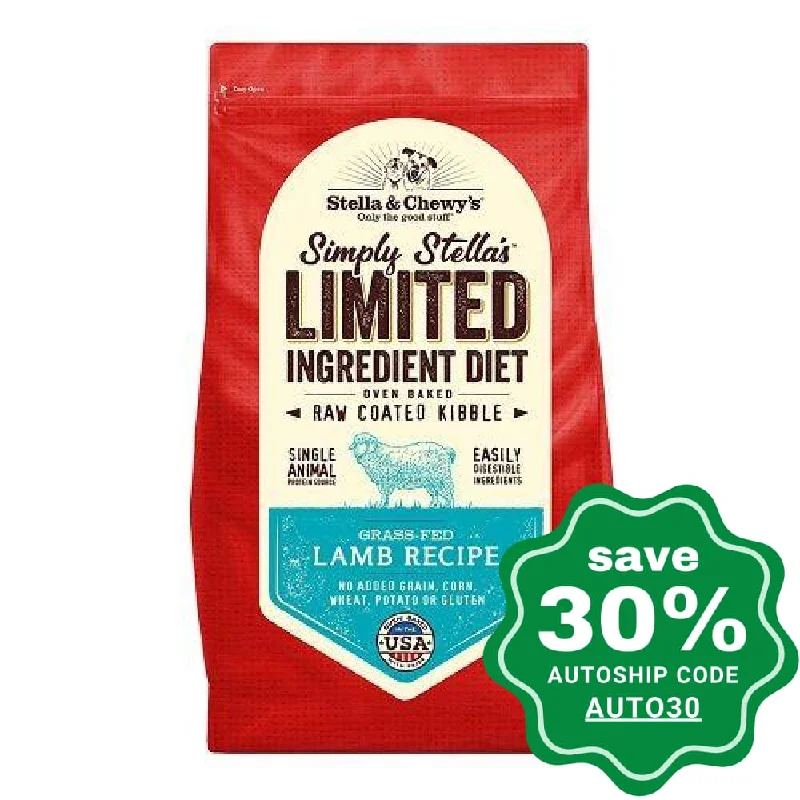 Stella & Chewy's - Dry Dog Food - LID Freeze-Dried Raw Coated Kibble - Grass-Fed Lamb - 3.5LB