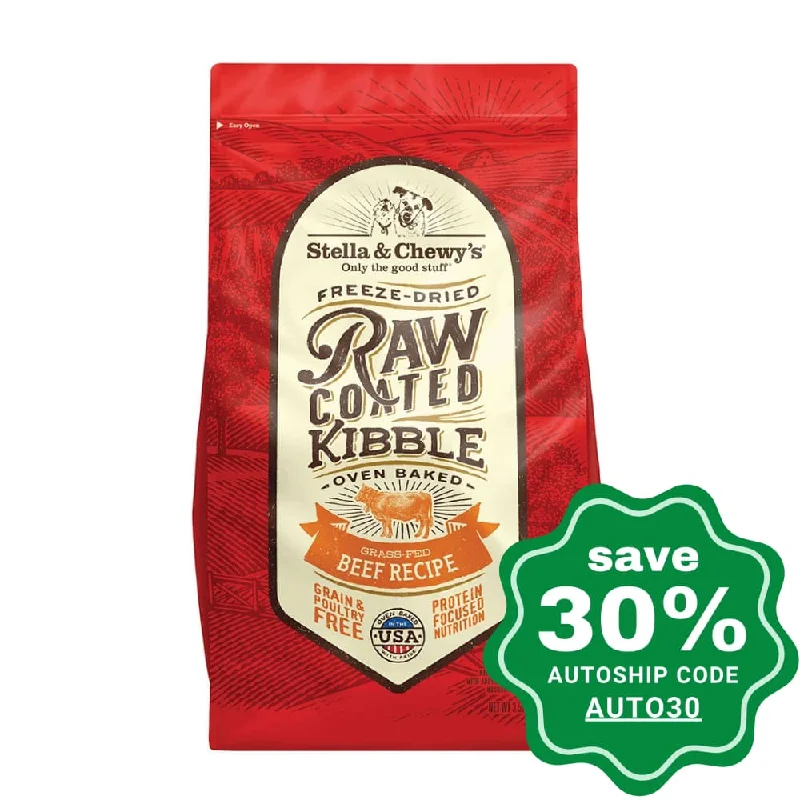 Stella & Chewy's - Dry Dog Food - Freeze Dried Raw Coated Kibble - Grass-Fed Beef Recipe - 10LB