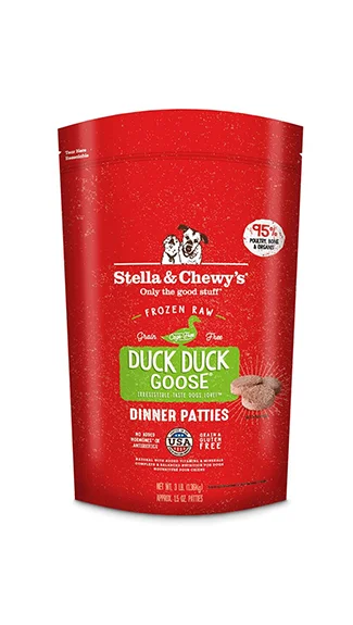 Stella & Chewy's Frozen Dinner Patties: Duck Duck Goose