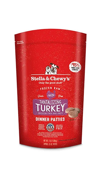 Stella & Chewy's Frozen Dinner Patties: Tantalizing Turkey