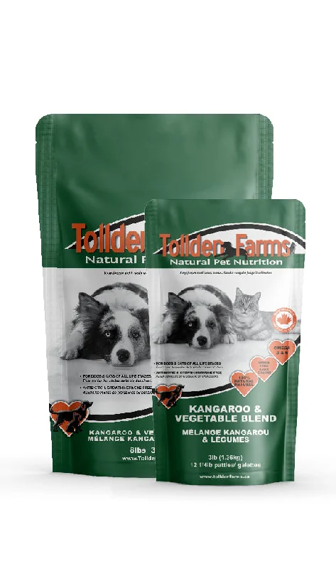 Tollden Farms Kangaroo & Vegetable Blend Raw Dog Food