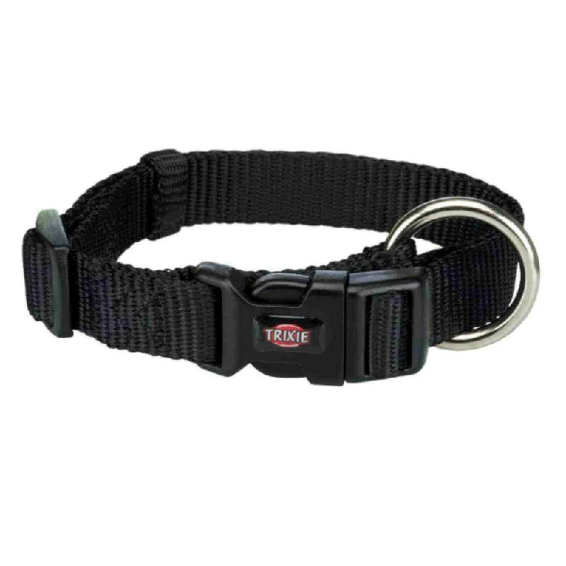 Trixie Premium Collar, L - XL (40-65cms/25mm), Jet Black