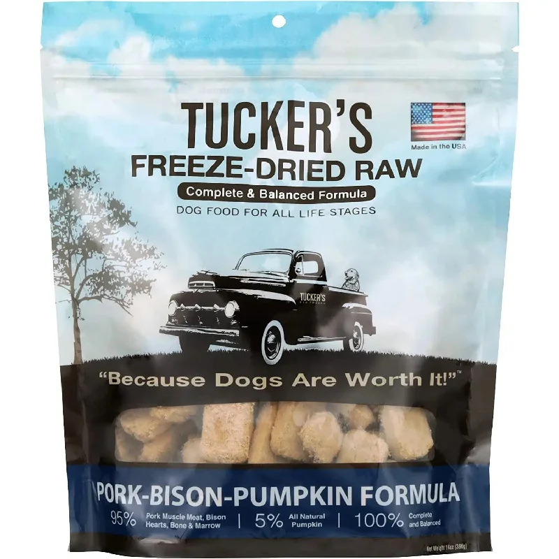 Tucker's® Pork-Bison-Pumpkin Formula Freeze-Dried Dog Food, 14 Oz