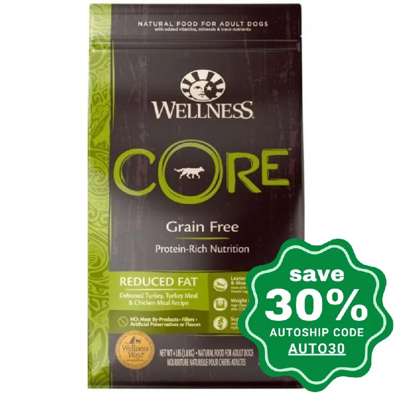 Wellness - CORE - Grain Free Dry Dog Food - Reduced Fat - 4LB (Min. 3 Packs)