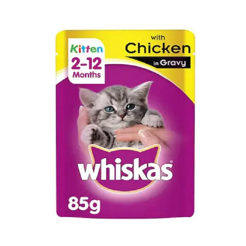 Whiskas Kitten Chicken In Gravy Pouches 80g