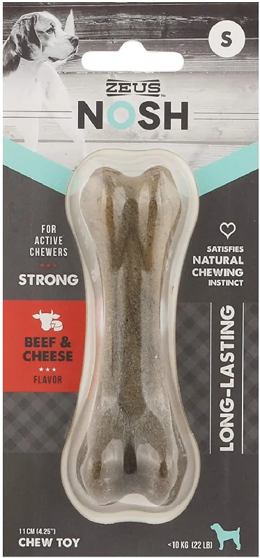 ZEUS Nosh Strong Dog Chew Bones Beef & Cheese Flavor