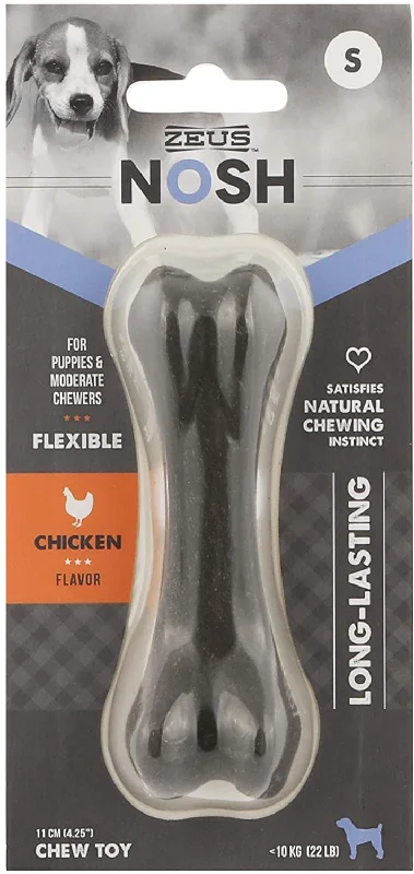 ZEUS Nosh Flexible Dog Chew Bones for Puppies Chicken Flavor