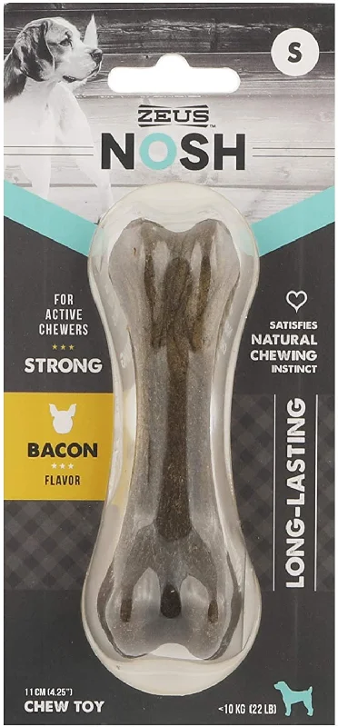 ZEUS Nosh Strong Dog Chew Bones Bacon Flavor