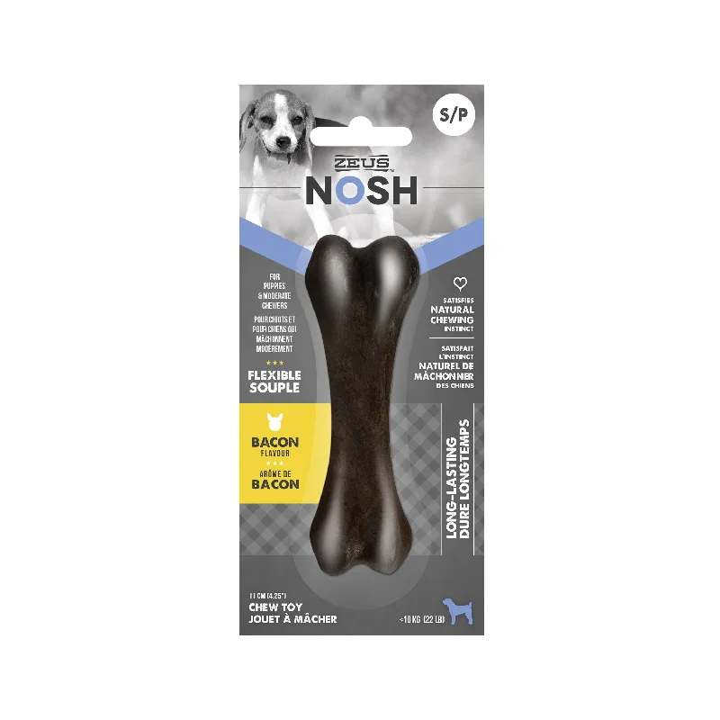 Zeus Nosh Flex Puppy Chew Bone, Bacon