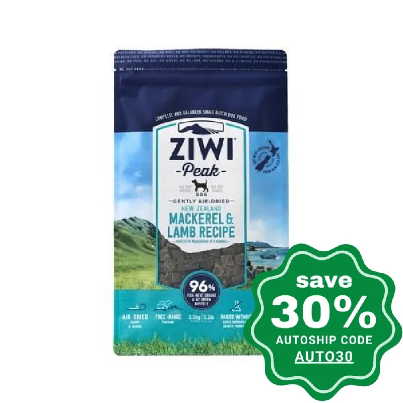 Ziwipeak - Air Dried Dog Food MACKEREL & LAMB - 2.5KG