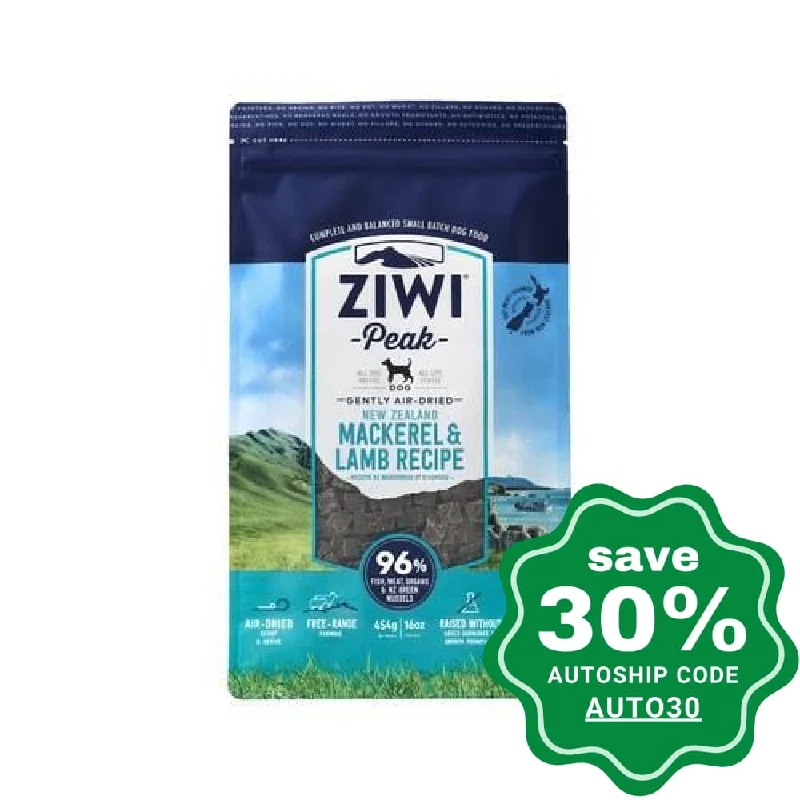 Ziwipeak - Air Dried Dog Food MACKEREL & LAMB - 454G