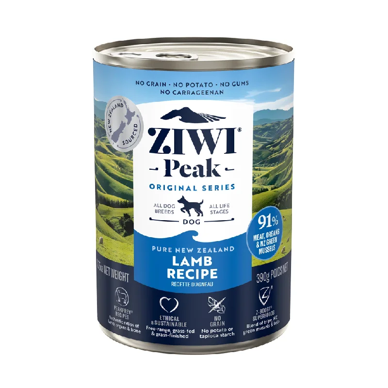 ZIWI Peak Wet Lamb Recipe Dog Food 390g