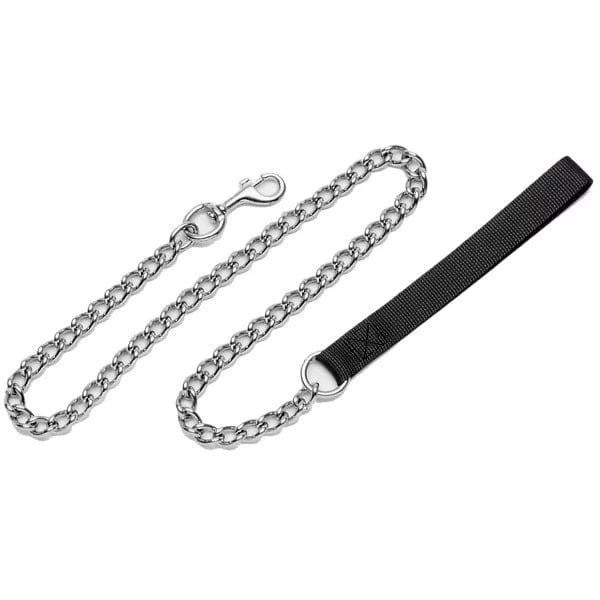 Titan Chain Dog Leash with Nylon Handle