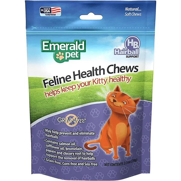 Emerald Pet Feline Health Chews Hairball Support