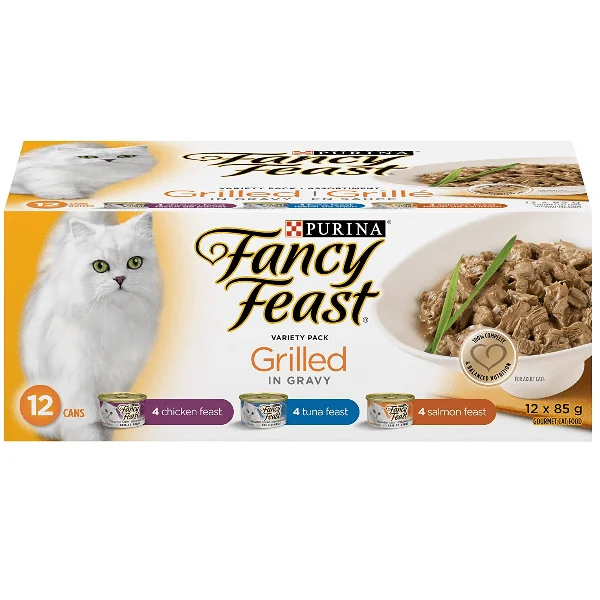 Fancy Feast Grilled in Gravy Canned Cat Food Variety Pack