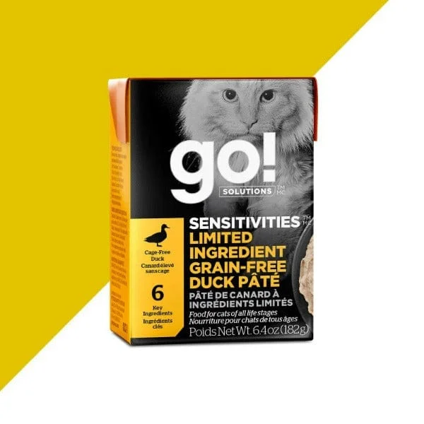 Go! Solutions Sensitivities Limited Ingredient Grain Free Duck Pate Wet Cat Food