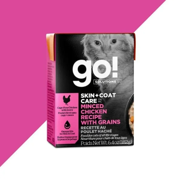 Go! Solutions Skin & Coat Care Minced Chicken Recipe Wet Cat Food