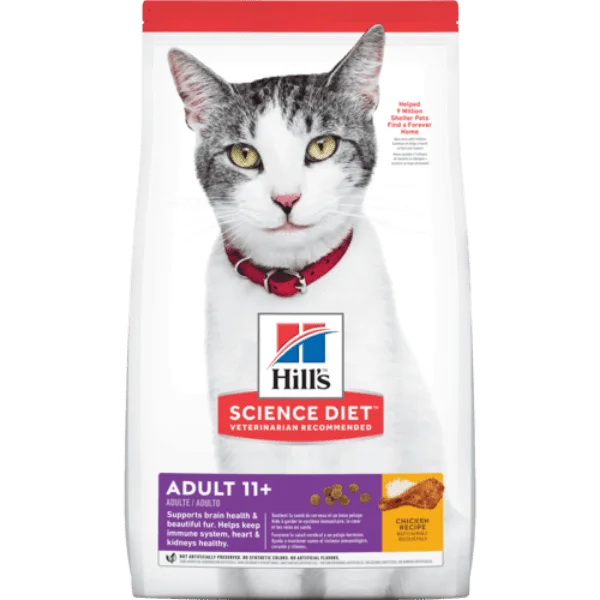 Science Diet Adult 11+ Chicken Recipe Dry Cat Food