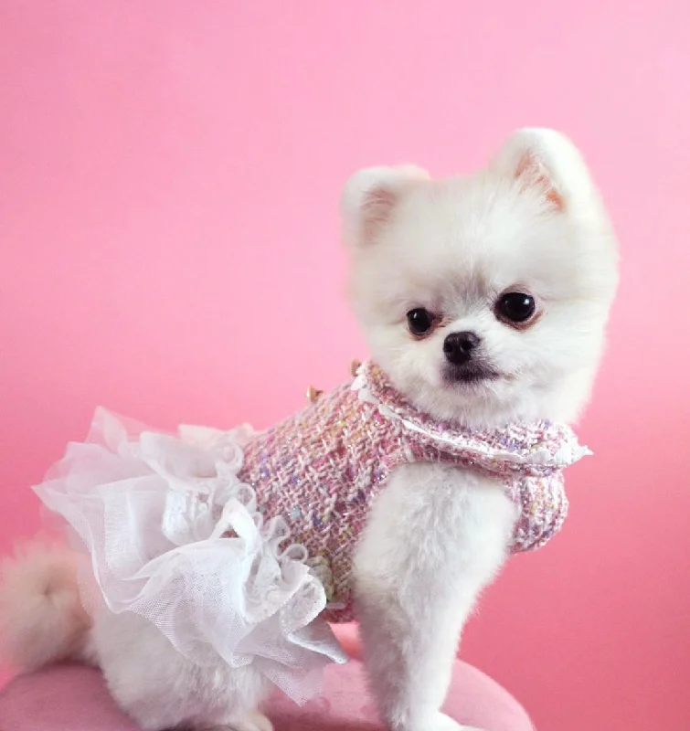 Doggy Pink Tutu Dress