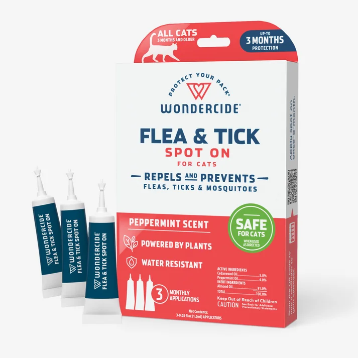 Wondercide Peppermint Flea and Tick Spot on For Cats