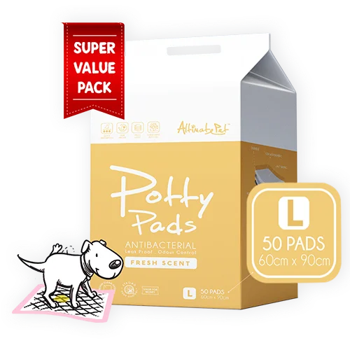 Altimate Pet Potty Pee Pads Antibacterial L 60cm x 90cm - 50pcs