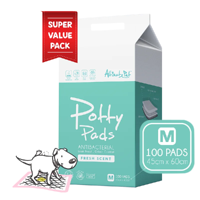 Altimate Pet Potty Pee Pads Antibacterial M 45cm x 60cm - 100pcs