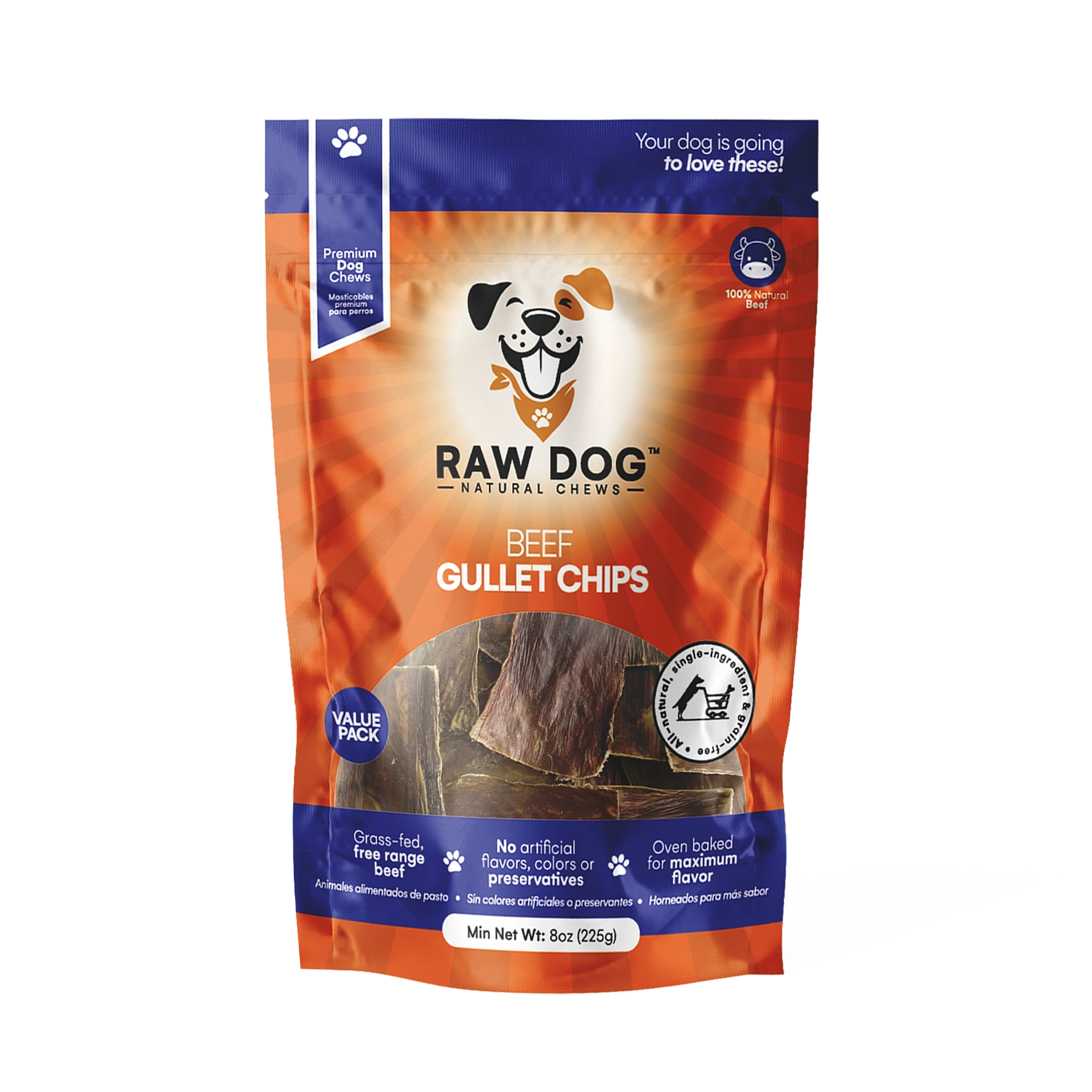 Beef Gullet Chips (8 oz. bag)