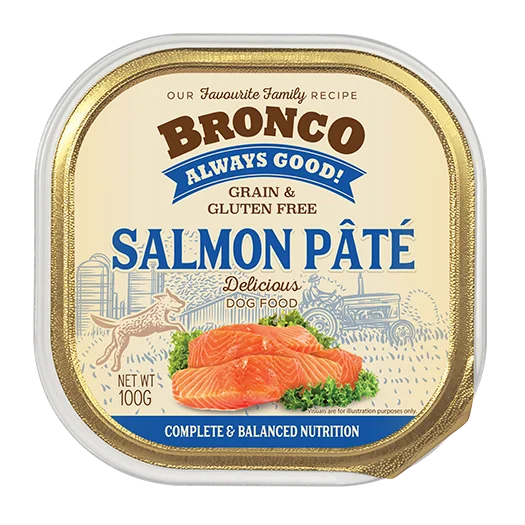 Bronco Dog Salmon Pate 100g