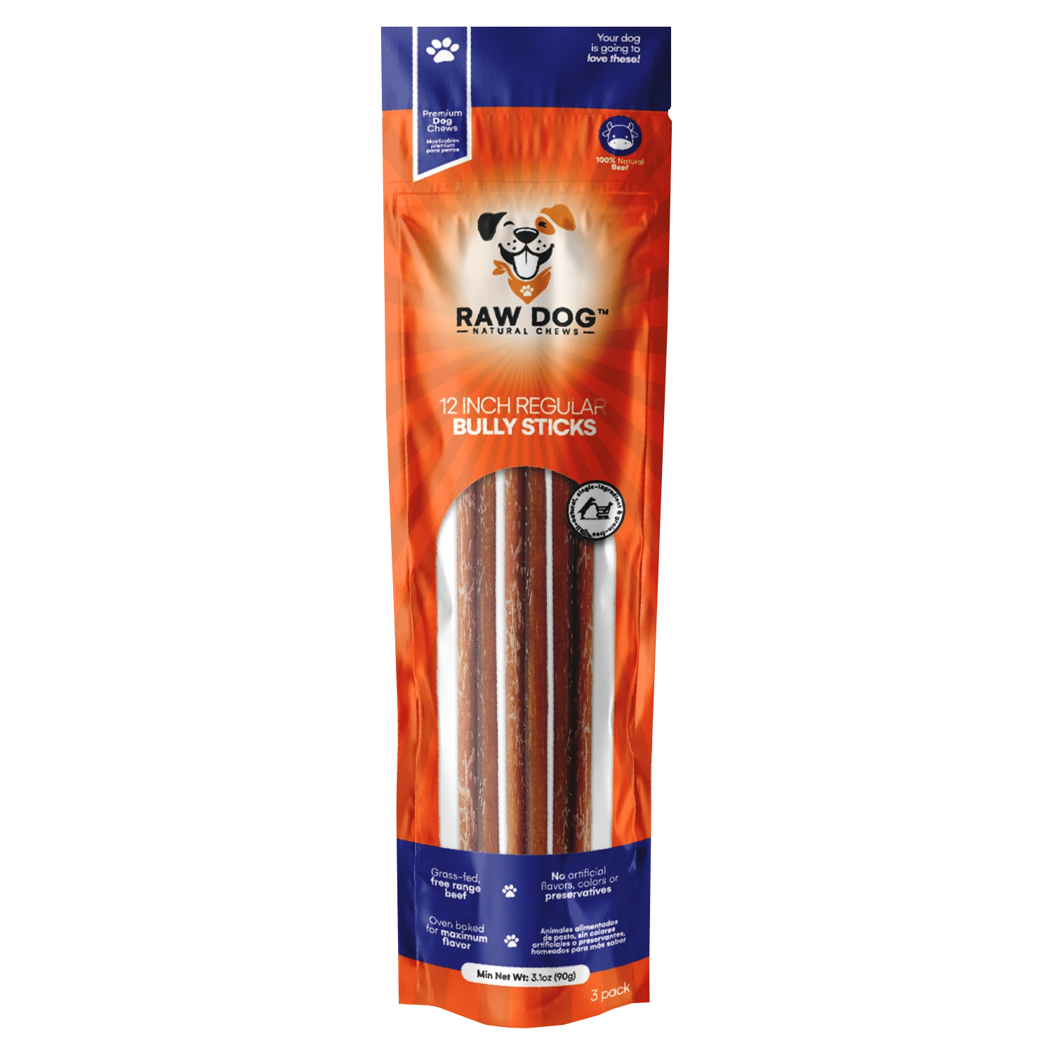 12″ Bully Sticks (pack of 3)