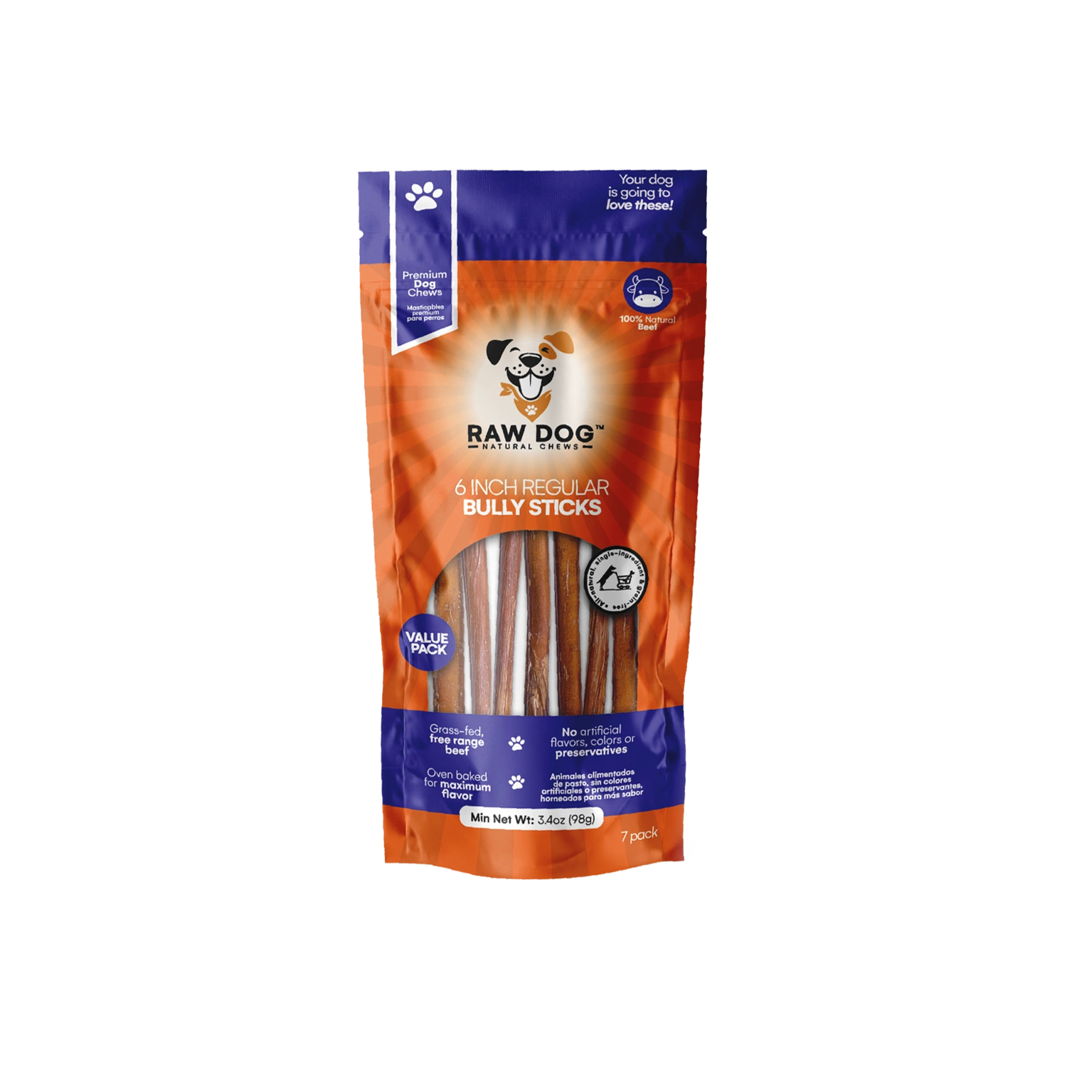 6″ Bully Sticks (pack of 7)