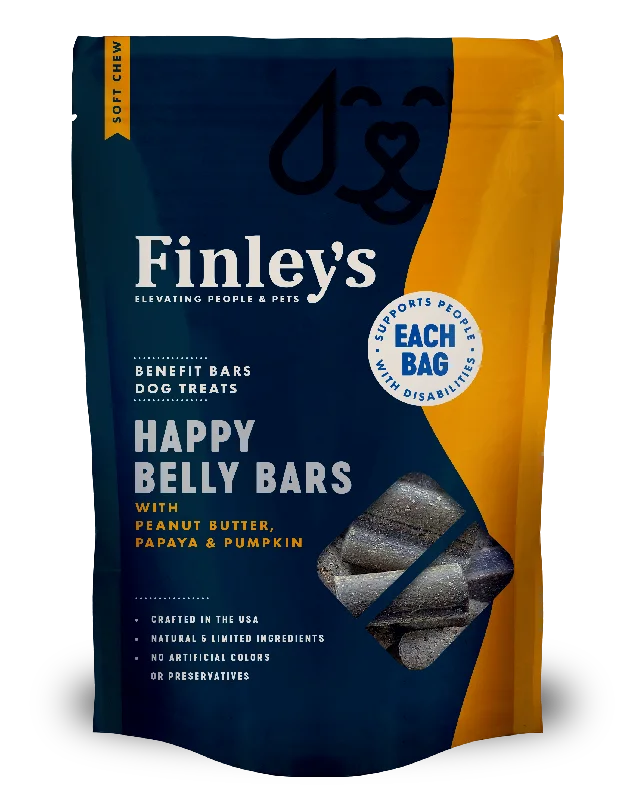 Finley's Happy Belly Soft Chew Benefit Bars Dog Treats