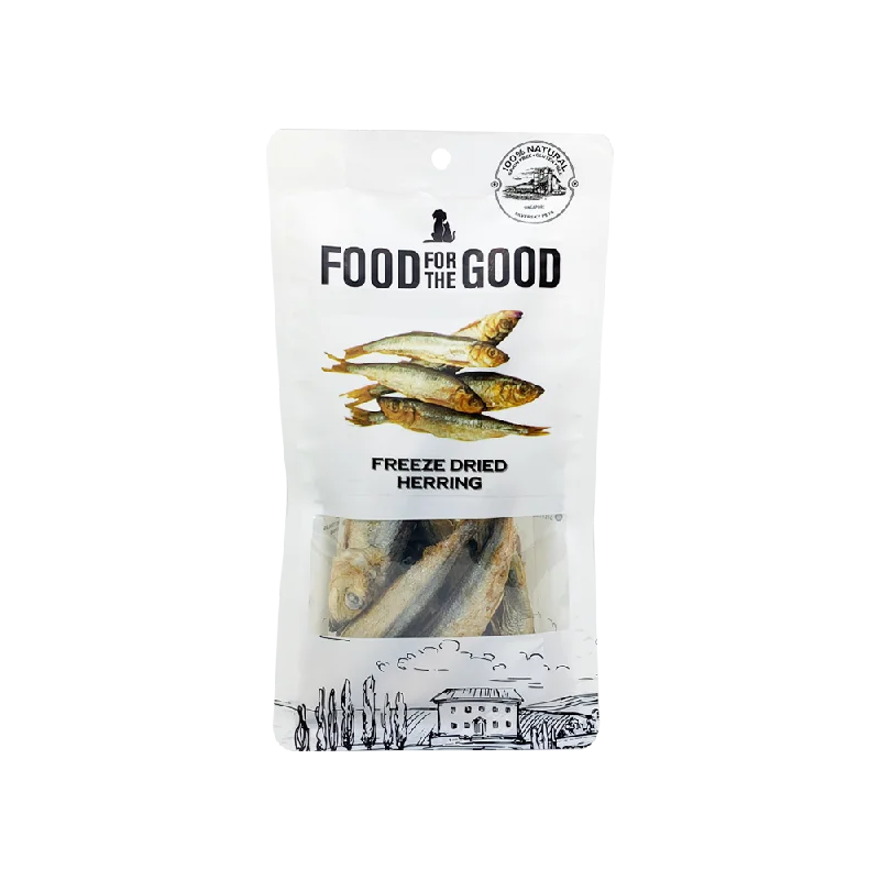 Food For The Good Dog & Cat Treats Freeze Dried Herring 50g