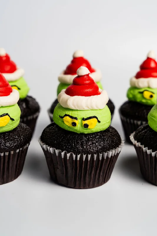 GF Grinch Cupcakes