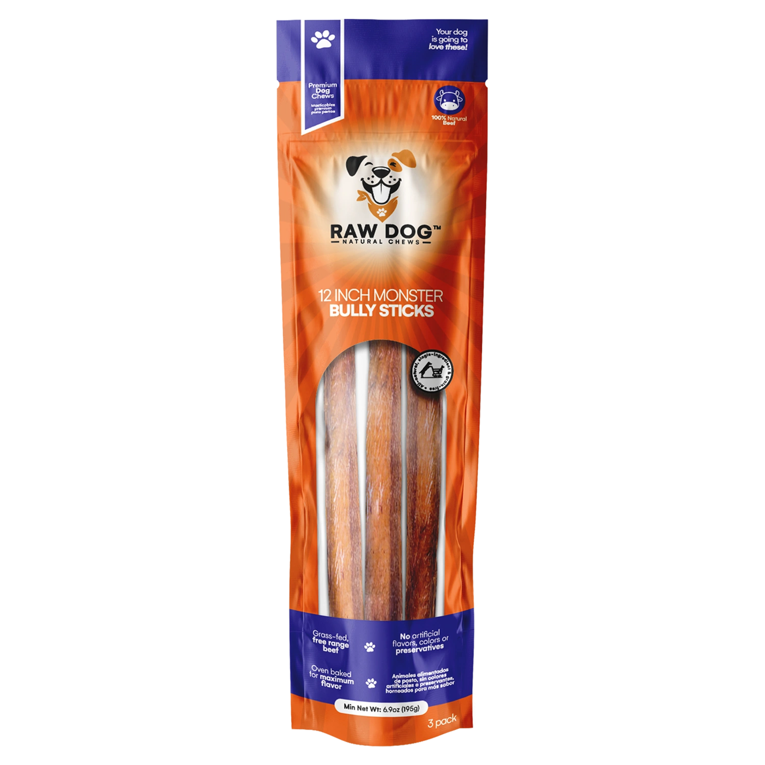 12″ Monster Bully Sticks (pack of 3)