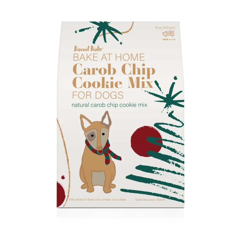 Petknowledgy Biscuit Bistro Bake At Home Carob Chip Cookie Mix Holiday Dog Treats