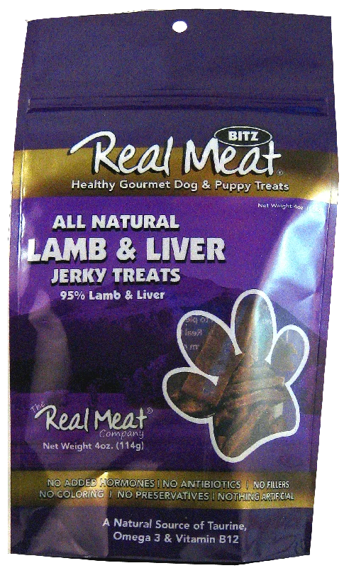 Real Meat Lamb Liver Dog Treats 4 oz.